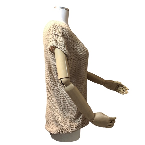 THE EARTH COLLECTION Tan Loose Knit Top - Picture 4 of 4